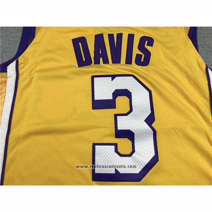 Camiseta Los Angeles Lakers Anthony Davis #3 Ciudad 2019-20 Amarillo